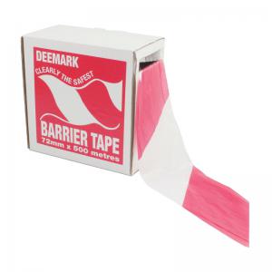 Flexocare Polythene Barrier Tape 72Mmx500M RedWhite 7101001 MA99947