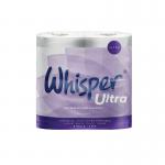 Toilet Rolls 3-Ply Luxury Whisper Ultra White 160 Sheet (Pack of 40) PDTR3 MAT02024