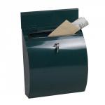Phoenix Curvo Top Loading Mail Box MB0112KG in Green with Key Lock