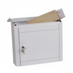 Phoenix Moda Top Loading Mail Box MB0113KW in White with Key Lock