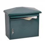 Phoenix Libro Front Loading Mail box MB0115KG in Green with Key Lock