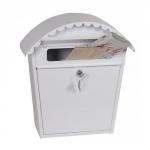 Phoenix Clasico Front Loading Mail Box MB0117KW in White with Key Lock