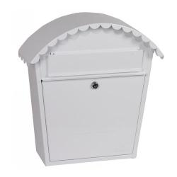 Cheap Stationery Supply of Phoenix Clasico Front Loading Mail Box MB0117KW in White with Key Lock Office Statationery