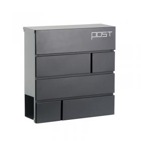 Phoenix Estilo Top Loading Letter Box MB0121KA in Graphite Grey with Key Lock MB0121KA