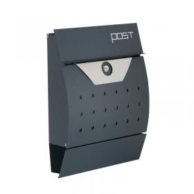 Phoenix Estilo Front Loading Letter Box MB0122KA in Graphite Grey with Key Lock MB0122KA