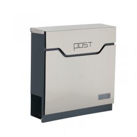 Phoenix Estilo Top Loading Letter Box MB0123KS in Stainless Steel with Key Lock MB0123KS