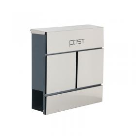 Phoenix Estilo Top Loading Letter Box MB0124KS in Stainless Steel with Key Lock MB0124KS