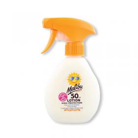 Malibu SPF 50 Kids Sun Lotion Trigger Spray 300ml SUMAL235 MBU00221