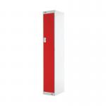 Single Compartment Locker 300x300x1800mm Red Door MC00005 MC00005