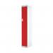Single Compartment Locker 300x300x1800mm Red Door MC00005 MC00005