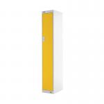 Single Compartment Locker 300x300x1800mm Yellow Door MC00006 MC00006