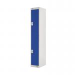 Two Compartment Locker 300x300x1800mm Blue Door MC00007 MC00007