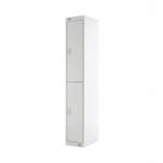Two Compartment Locker 300x300x1800mm Light Grey Door MC00008 MC00008