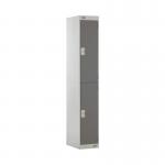 Two Compartment Locker 300x300x1800mm Dark Grey Door MC00009 MC00009