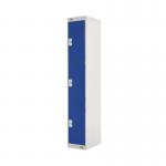 Three Compartment Locker 300x300x1800mm Blue Door MC00013 MC00013