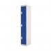 Three Compartment Locker 300x300x1800mm Blue Door MC00013 MC00013