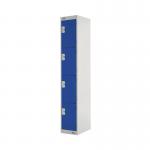 Four Compartment Locker 300x300x1800mm Blue Door MC00019 MC00019