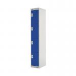 Four Compartment Locker 300x300x1800mm Blue Door MC00019 MC00019