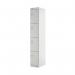 Four Compartment Locker 300x300x1800mm Light Grey Door MC00020 MC00020