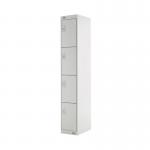 Four Compartment Locker 300x300x1800mm Light Grey Door MC00020 MC00020