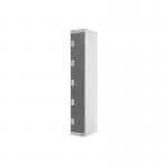 Five Compartment Locker 300x300x1800mm Dark Grey Door MC00027 MC00027