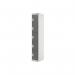 Five Compartment Locker 300x300x1800mm Dark Grey Door MC00027 MC00027