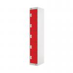 Five Compartment Locker 300x300x1800mm Red Door MC00029 MC00029