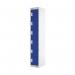 Six Compartment Locker 300x300x1800mm Blue Door MC00031 MC00031