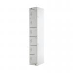 Six Compartment Locker 300x300x1800mm Light Grey Door MC00032 MC00032
