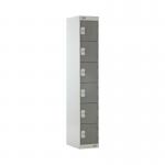 Six Compartment Locker 300x300x1800mm Dark Grey Door MC00033 MC00033