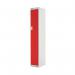 Single Compartment Locker 300x450x1800mm Red Door MC00041 MC00041