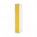 Single Compartment Locker 300x450x1800mm Yellow Door MC00042 MC00042