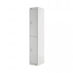 Two Compartment Locker 300x450x1800mm Light Grey Door MC00044 MC00044