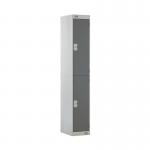 Two Compartment Locker 300x450x1800mm Dark Grey Door MC00045 MC00045