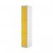 Three Compartment Locker 300x450x1800mm Yellow Door MC00054 MC00054