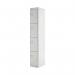 Four Compartment Locker 300x450x1800mm Light Grey Door MC00056 MC00056