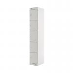 Five Compartment Locker 300x450x1800mm Light Grey Door MC00062 MC00062