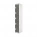 Five Compartment Locker 300x450x1800mm Dark Grey Door MC00063 MC00063