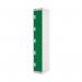 Five Compartment Locker 300x450x1800mm Green Door MC00064 MC00064