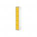 Five Compartment Locker 300x450x1800mm Yellow Door MC00066 MC00066