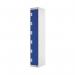 Six Compartment Locker 300x450x1800mm Blue Door MC00067 MC00067