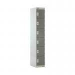 Six Compartment Locker 300x450x1800mm Dark Grey Door MC00069 MC00069