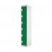 Six Compartment Locker 300x450x1800mm Green Door MC00070 MC00070