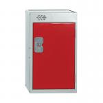 One Compartment Quarto Locker 300x300x511mm Red Door MC00077 MC00077