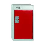 One Compartment Quarto Locker 300x300x511mm Red Door MC00077 MC00077