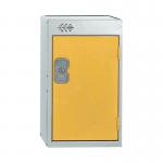 One Compartment Quarto Locker 300x300x511mm Yellow Door MC00078 MC00078