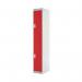 Express Standard Locker 2 Door 300x300x1800mm Red Deep MC00141 MC00141