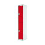 Express Standard Locker 2 Door 300x300x1800mm Red Deep MC00141 MC00141
