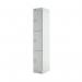 Express Standard Locker 3 Door 300x300x1800mm Light Grey MC00143 MC00143