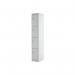 Four Compartment Express Standard Locker 300x300x1800mm Light Grey Door MC00146 MC00146